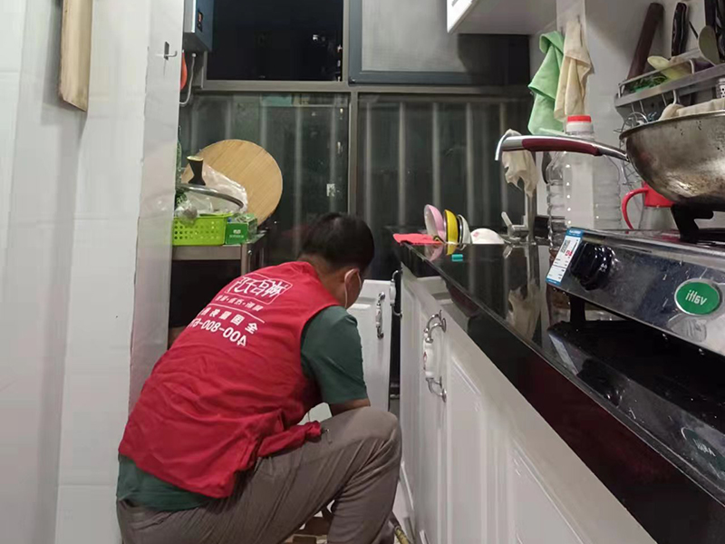北京原生墅康和園小區 廚房翻新改造 瓷磚鋪貼 水電裝修半包服務
